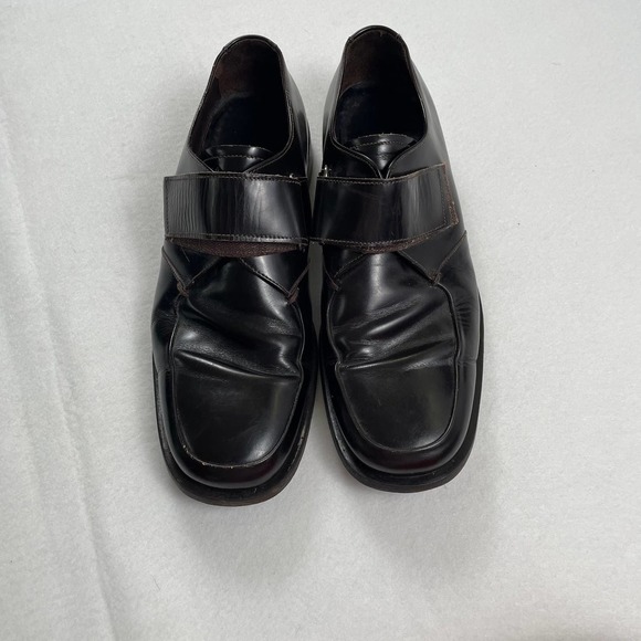 【ja】Prada Square Toe Leather Shoes Prada Square Toe Oxfords - Lucky Vintage